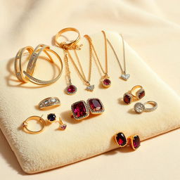 A curated collection of stylish accessories displayed elegantly