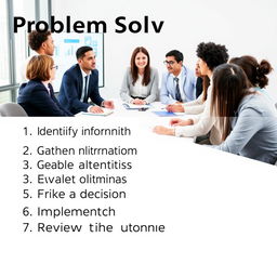 A visually engaging PowerPoint presentation slide focused on problem-solving techniques