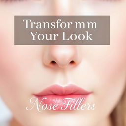 A visually appealing Instagram post showcasing the benefits of nose fillers