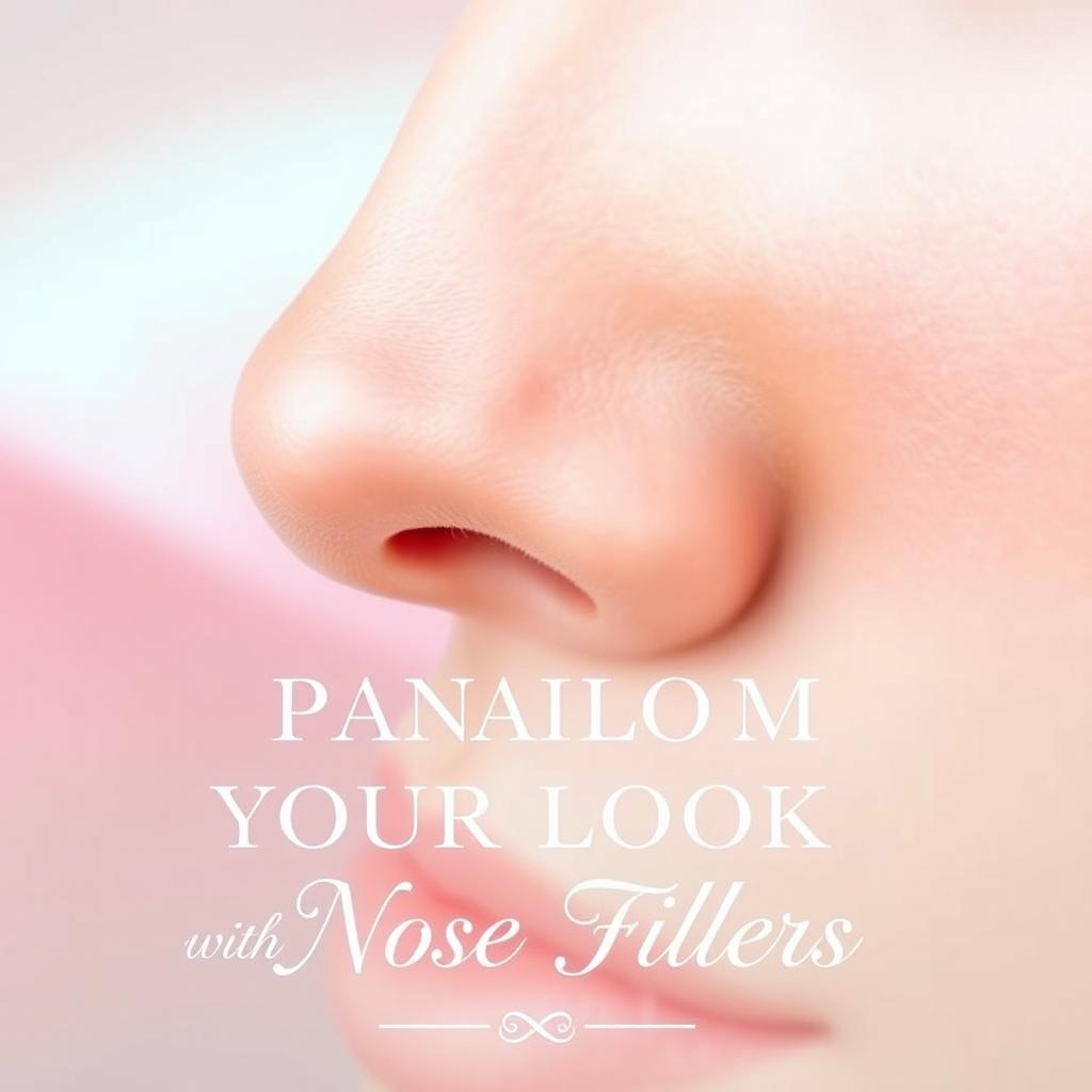 A visually appealing Instagram post showcasing the benefits of nose fillers