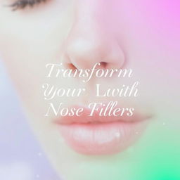 A visually appealing Instagram post showcasing the benefits of nose fillers