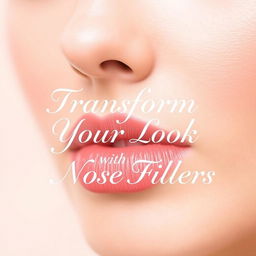 A visually appealing Instagram post showcasing the benefits of nose fillers