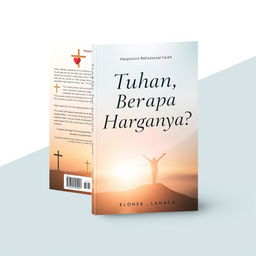 A book cover design for a Christian-themed book titled 'Tuhan, Berapa Harganya?'