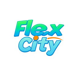 A modern and vibrant logo design for 'Flex City Mongolia Community'