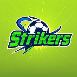 A logo design with the word "Strikers" prominently displayed