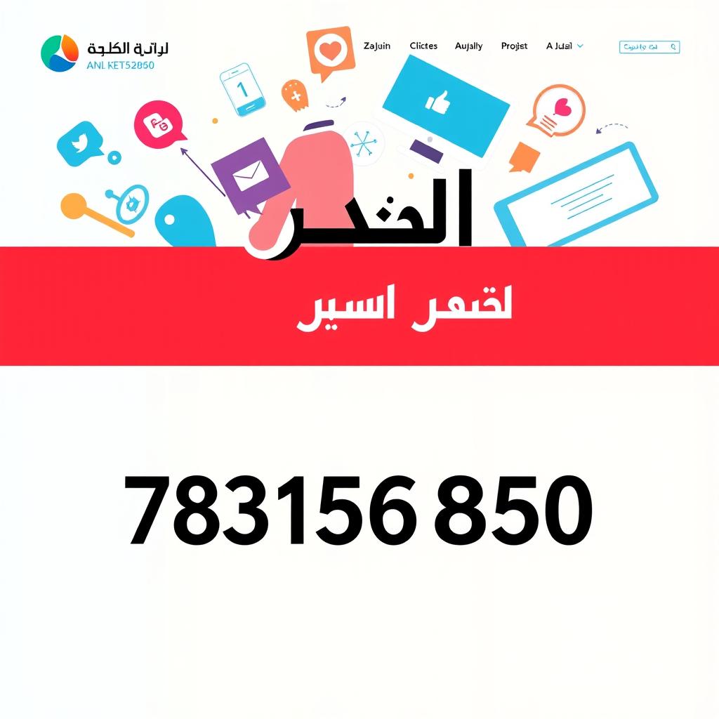 A modern and sleek website design for 'الأيهم للدعاية والإعلان والتسويق الإلكتروني', featuring the name 'الأيهم' prominently displayed in bold Arabic font