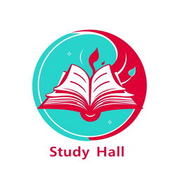 A visual logo design for a study hall named 'Jan and Kherad', conveying a sense of orderly study