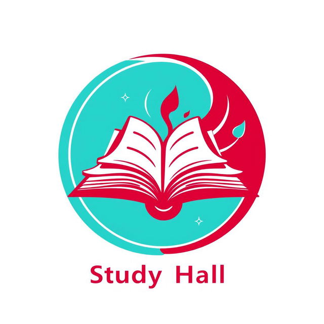 A visual logo design for a study hall named 'Jan and Kherad', conveying a sense of orderly study