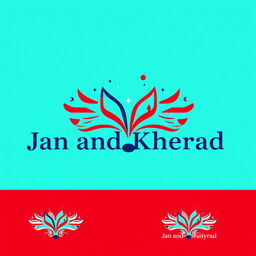 A visual logo design for a study hall named 'Jan and Kherad', conveying a sense of orderly study