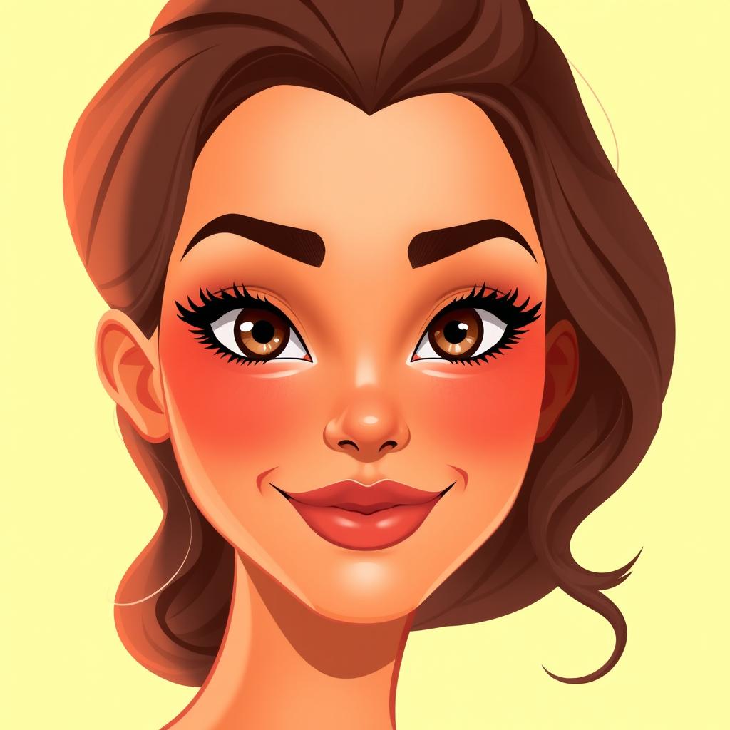 Create a vivid front face portrait of a character based on the provided side profile reference