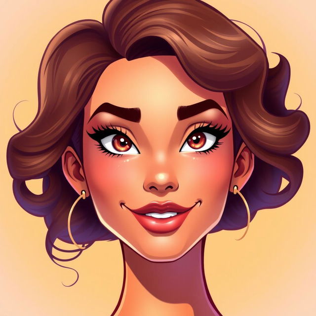 Create a vivid front face portrait of a character based on the provided side profile reference