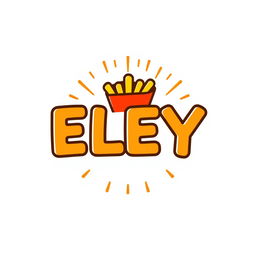 A modern and eye-catching logo design for a fast food restaurant named 'ELEY'
