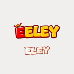 A vibrant and modern logo design for a fast food restaurant named 'ELEY'