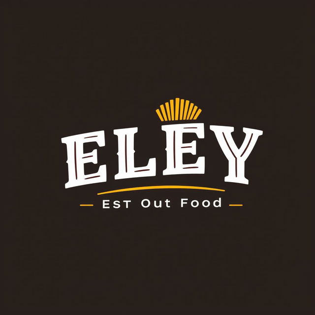 A logo design for a fast food restaurant named 'ELEY'