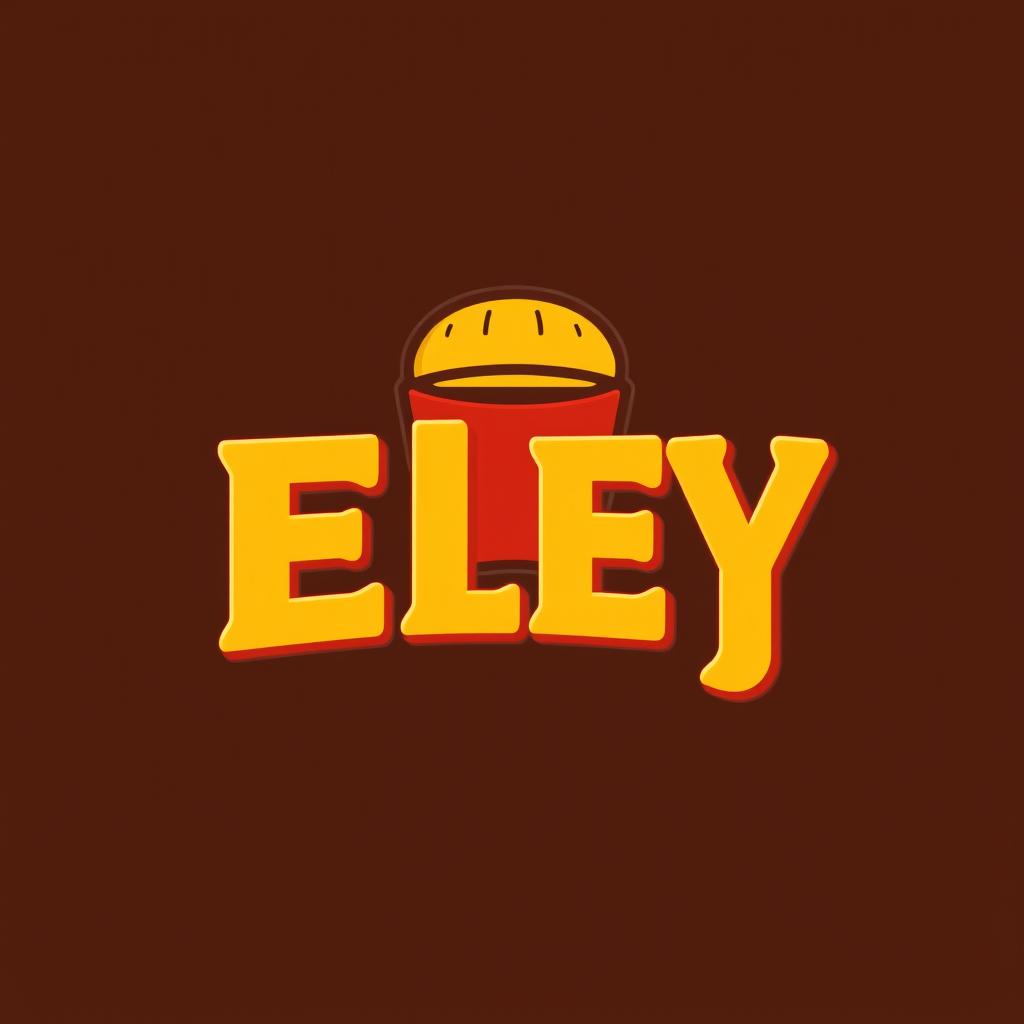 A logo design for a fast food restaurant named 'ELEY' featuring bold, classic typography