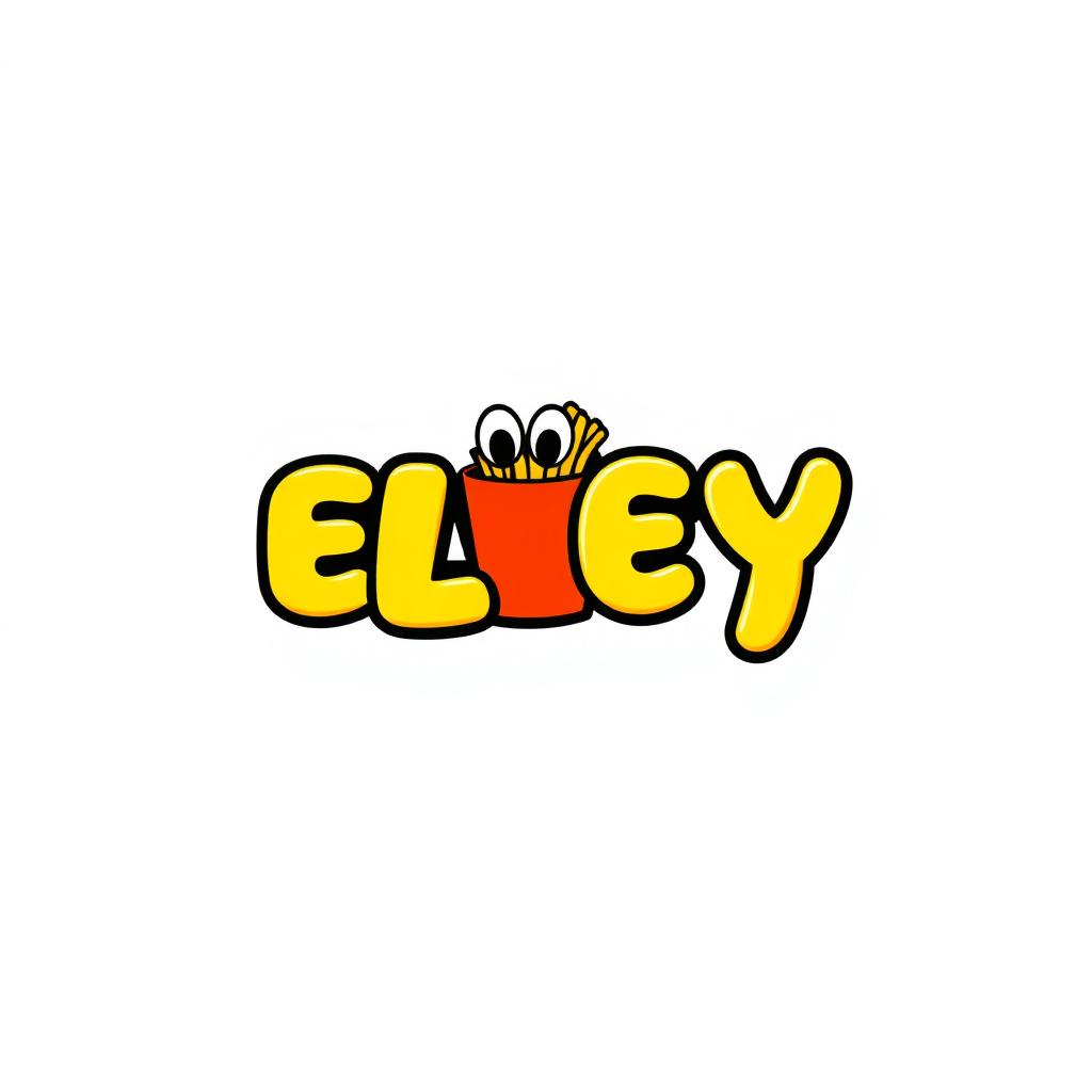 A fun and playful logo design for a fast food restaurant named 'ELEY'