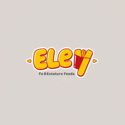 A fun and playful logo design for a fast food restaurant named 'ELEY'