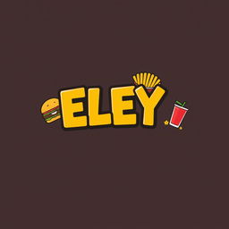 A logo design for a fast food restaurant named 'ELEY'