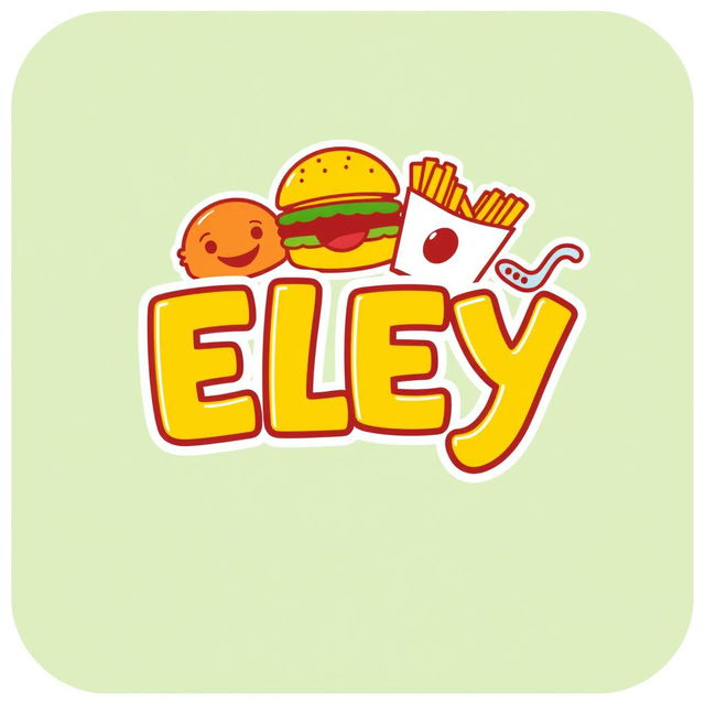 A logo design for a fast food restaurant named 'ELEY'