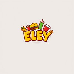 A logo design for a fast food restaurant named 'ELEY'