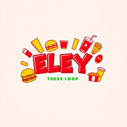 A logo design for a fast food restaurant named 'ELEY'