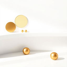 A sleek and elegant minimal design featuring gold elements