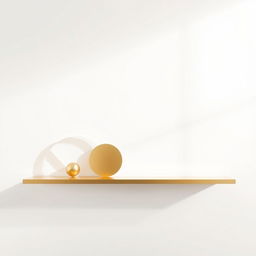 A sleek and elegant minimal design featuring gold elements