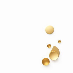 A sleek and elegant minimal design featuring gold elements