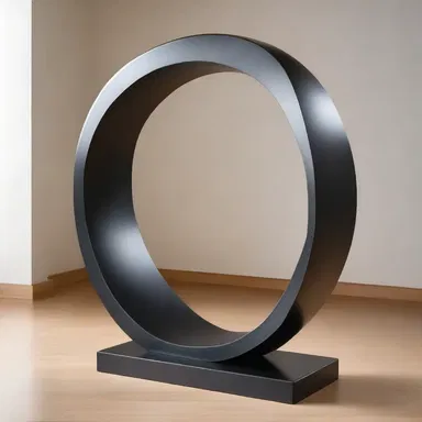 The sculpture featured a u-shaped curve, adding elegance and grace to the piece.