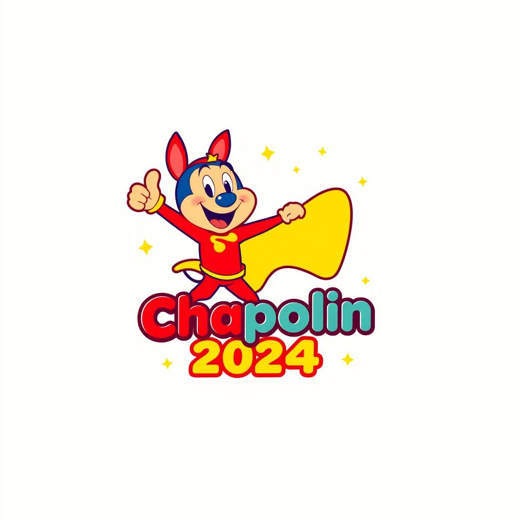 A vibrant, modern logo design for 'Chapolin 2024'