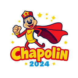 A vibrant, modern logo design for 'Chapolin 2024'