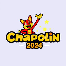 A vibrant, modern logo design for 'Chapolin 2024'