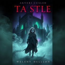 A book cover depicting a young girl in a tattered cloak standing amidst swirling fog
