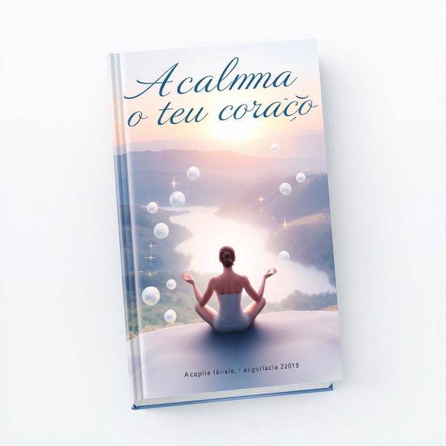 A captivating book cover for the title 'Acalma o teu coração'