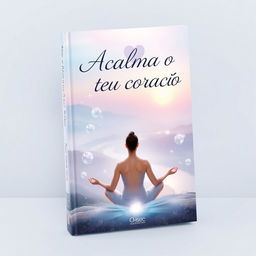 A captivating book cover for the title 'Acalma o teu coração'