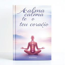 A captivating book cover for the title 'Acalma o teu coração'