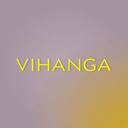 A stylish and modern logo design for photography, prominently featuring the word "VIHANGA" in a sleek, contemporary font