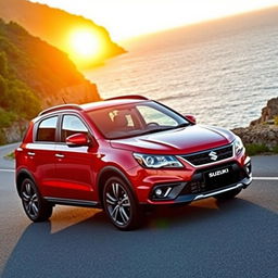 A sleek and sporty Suzuki SX4, showcasing its dynamic design and modern features