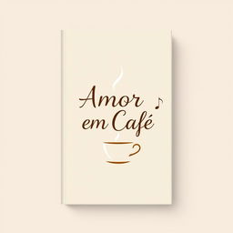 A minimalist book cover design that embodies the themes of teenagers, music, and coffee