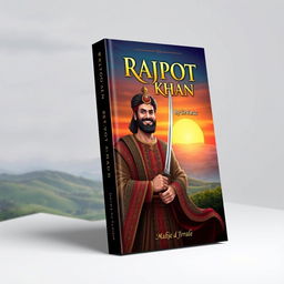 An intriguing and captivating book cover design for 'Rajpot Khan By Sir Faraz (2025)'