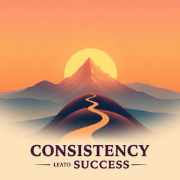A motivational poster designed to inspire consistency and success