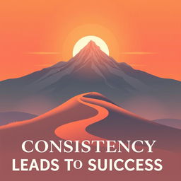 A motivational poster designed to inspire consistency and success