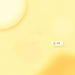 A vibrant and modern background design for a CRM panel chat section, featuring creamy and yellow gradient colors
