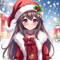 A beautifully designed character resembling a fantasy anime girl, featuring long flowing hair and sharp, vibrant eyes