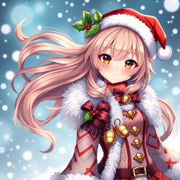 A beautifully designed character resembling a fantasy anime girl, featuring long flowing hair and sharp, vibrant eyes