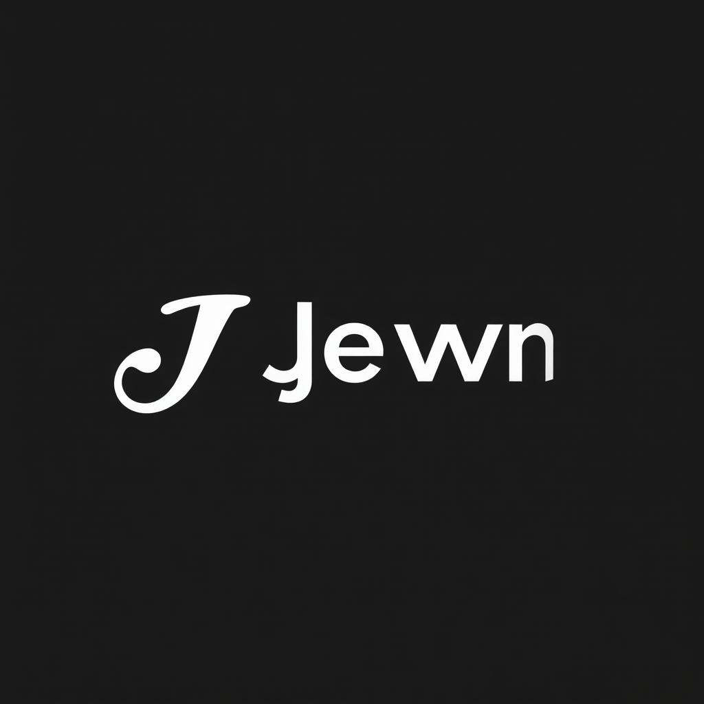 A modern logo design featuring the letter 'J' in a bold, stylized font