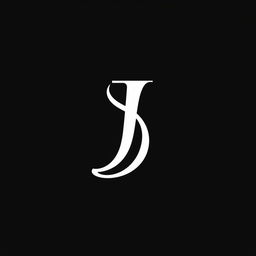 A modern logo design featuring the letter 'J' in a bold, stylized font