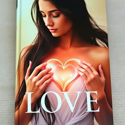 A captivating book cover featuring a woman with long, flowing black hair, her eyes gently closed in a serene expression