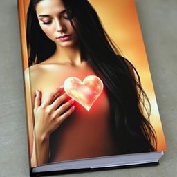 A captivating book cover featuring a woman with long, flowing black hair, her eyes gently closed in a serene expression