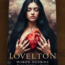 A captivating book cover featuring a serene woman with long black hair, her eyes gently closed in a moment of calm